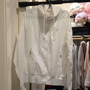 Nike Classic White Hooded Jacket